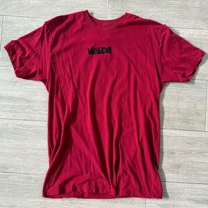 Men’s Court Culture Miami Heat Dwyane Wade Wad3 Red Tee T-Shirt Sz L Large